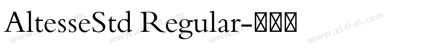 AltesseStd Regular字体转换